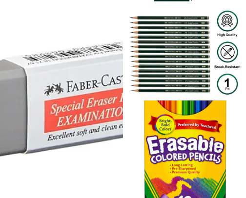 Drawing and painting supplies cover photo collage
