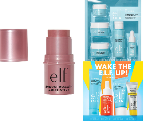 Beauty products cover photo collage