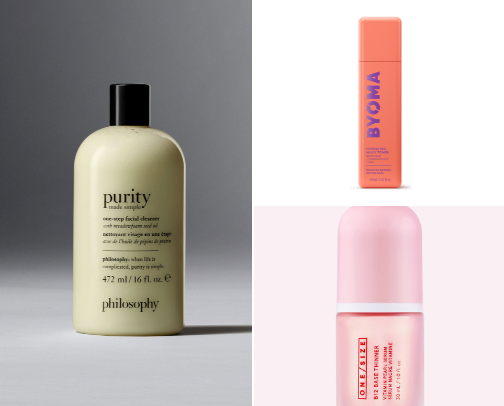 My current skincare routine cover photo collage