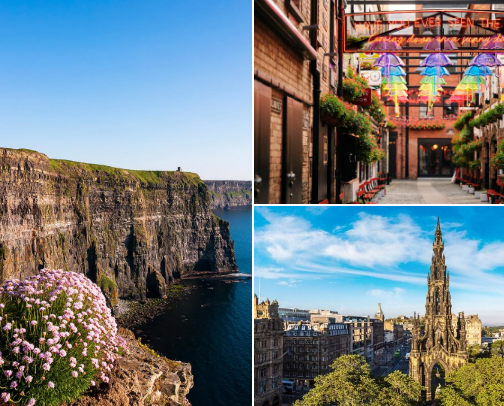 dream destinations ✈️ cover photo collage