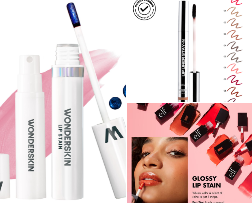 Lip stains 💋 cover photo collage