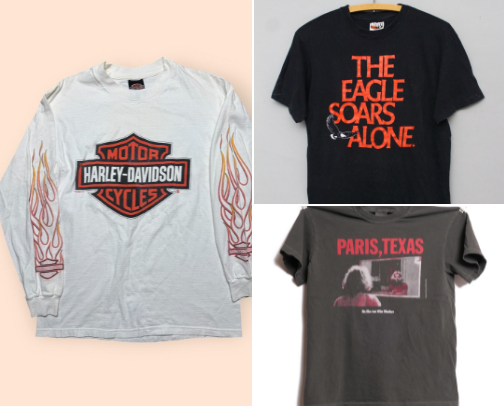 Vintage tees for your closet cover photo collage