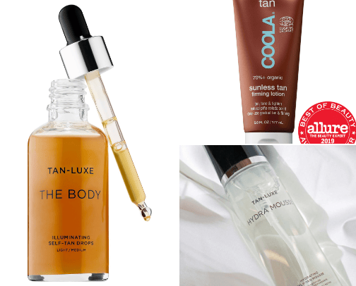 Best self tan products🌞 cover photo collage