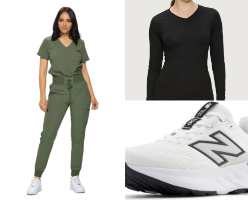 Nurse Essentials: Scrubs & Gear cover photo collage