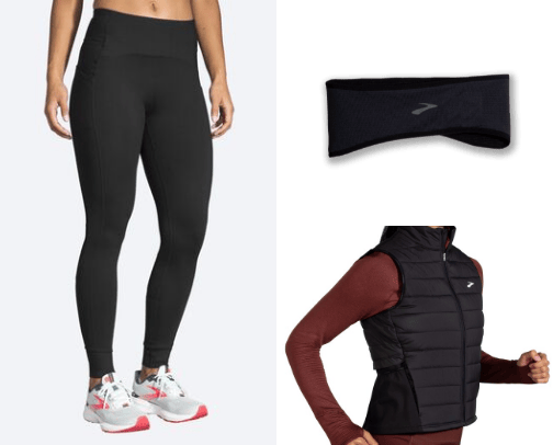 Winter running gear cover photo collage