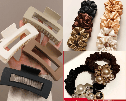 Hair Care and  Accessories cover photo collage