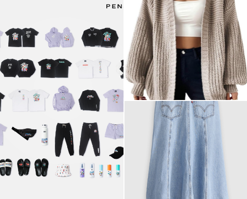 Clothing cover photo collage
