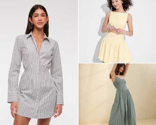 Spring dresses cover photo collage