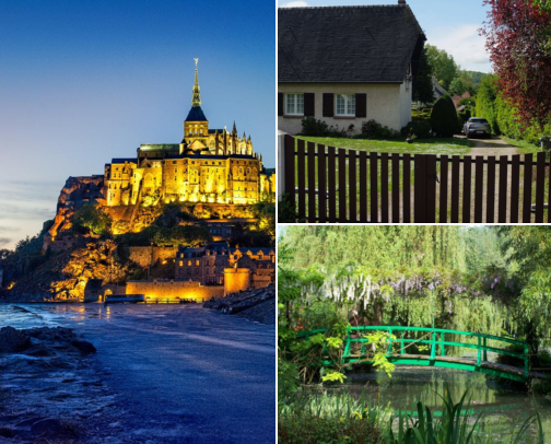 Hotel ideas for a lovely trip, Monet Memories, Flower Gardens & Peaceful Little Walks Giverny, France cover photo collage