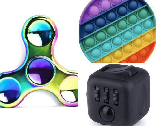 Fidgets cover photo collage