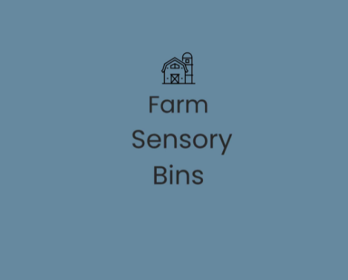 Farm Sensory Bins cover photo collage