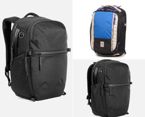 Personal Item Backpack cover photo collage