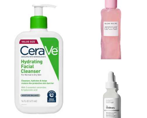 Skin care basics🫧 cover photo collage
