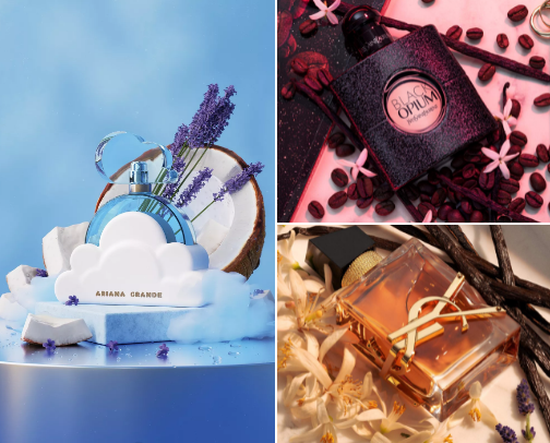 My go-to power scents🥀 cover photo collage