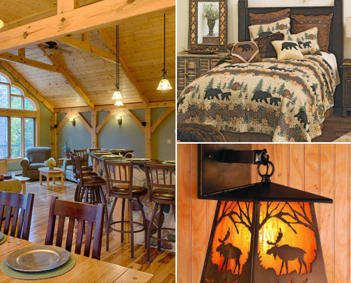 Log Home Lifestyle cover photo collage