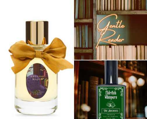 So you want to smell like a library book? cover photo collage
