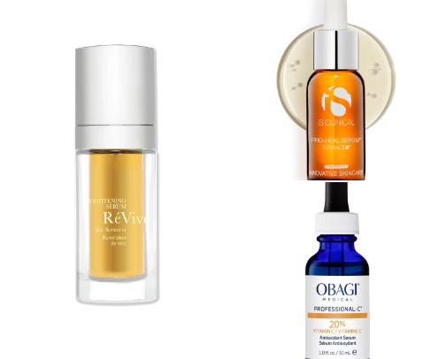 The Post-Summer Dark Spot Fade Everyone's Obsessed With: 15 Cult Luxury Brightening Serums for Sun Spots, Melasma & Uneven Tone cover photo collage