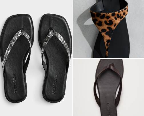 Summer 2026 Sandals - Flat Leather cover photo collage