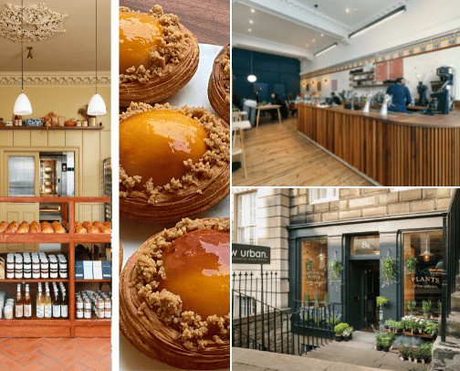 The best cafes in Edinburgh cover photo collage