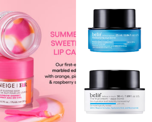 Favorite skin care recs cover photo collage