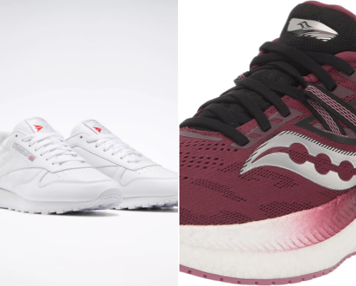 Women comfy sneakers cover photo collage