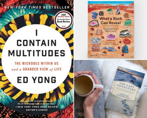 Science Books That'll Get You Thinking cover photo collage