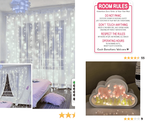 Cute room decorations cover photo collage
