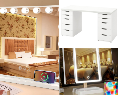 GRWM Furniture 💄🪞👠 cover photo collage