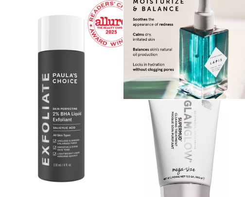 Holy Grail Skincare Products cover photo collage