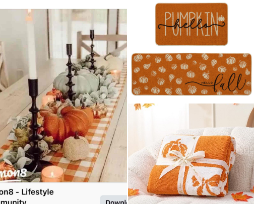 Trendy Fall Decor Must Haves cover photo collage