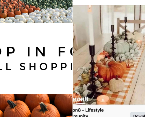Trendy Fall Decor cover photo collage