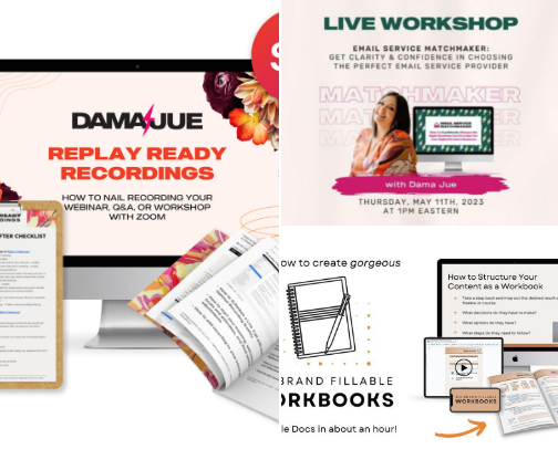 Online Business Tools and Courses cover photo collage