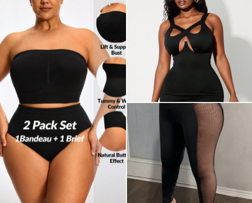 Cheap and a variety of  clothing for us voluptuous women cover photo collage