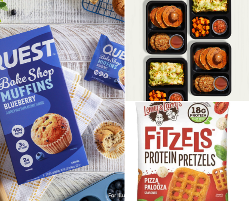 High Protein Snacks for Busy Moms on a Calorie Deficit cover photo collage