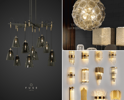 Luxury Lighting Brands cover photo collage