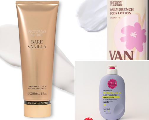 Vanilla hygiene products cover photo collage