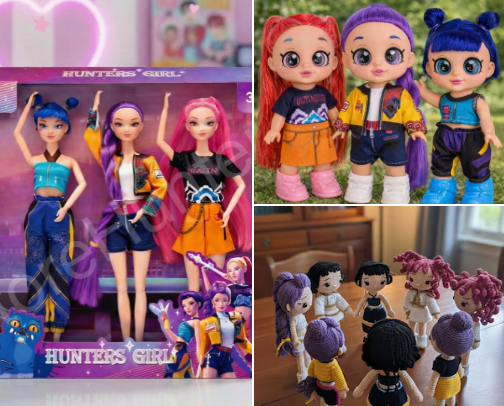 KPOP Demon Hunters ⋆˚꩜｡ cover photo collage