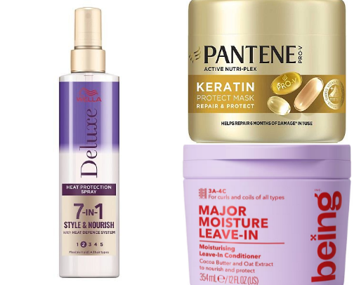 Haircare on a budget for thick,frizzy hair💰 cover photo collage