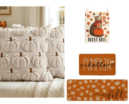 Aesthetic Fall Home Office Decor Ideas cover photo collage