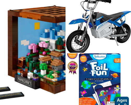 Gifts my sons love!  Ages 7+ cover photo collage