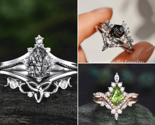Unique Engagement Rings cover photo collage