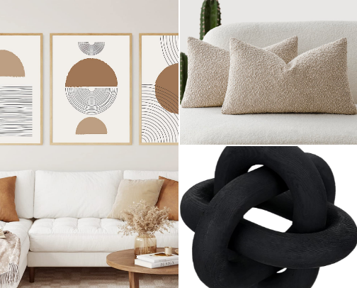 Modern & Minimalist Home Decor (Aesthetic & Budget-Friendly) cover photo collage
