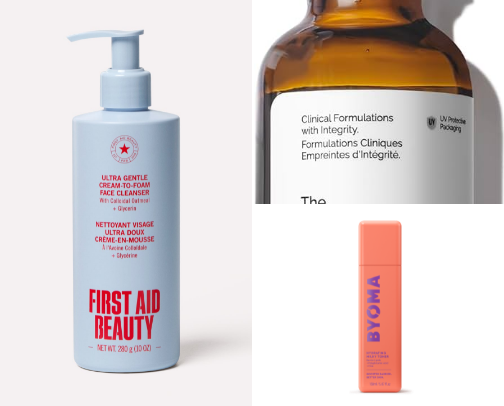 Skincare cover photo collage