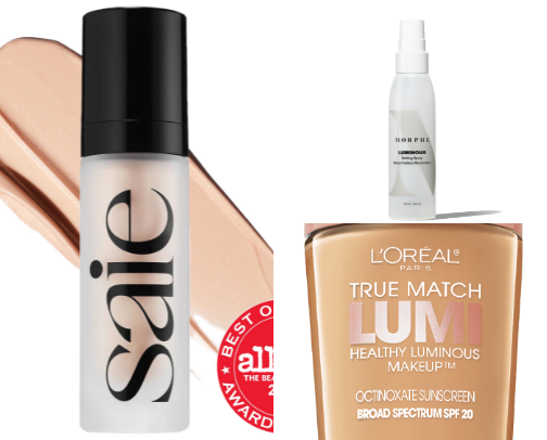 The Ultimate Glowy Makeup List cover photo collage