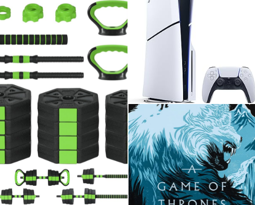 Hobbies for Dads: PS5, Fitness, Sports, Legos & Books Worth Buying/ Hobbies para papás: PS5, fitness, deportes, Legos y libros que sí valen la pena cover photo collage