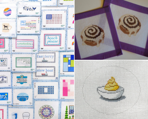 Needlepoint favorites cover photo collage