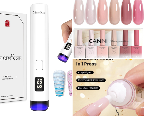 Skip the high priced nail salon and do your own nails at home. cover photo collage