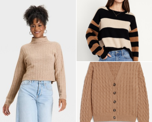 Tops perfect for *Sweater Weather* cover photo collage