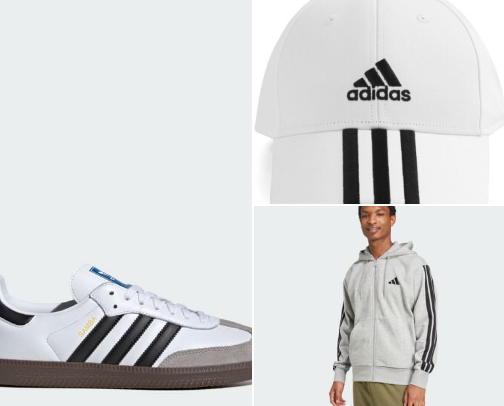 Adidas Shoes and Apparels cover photo collage