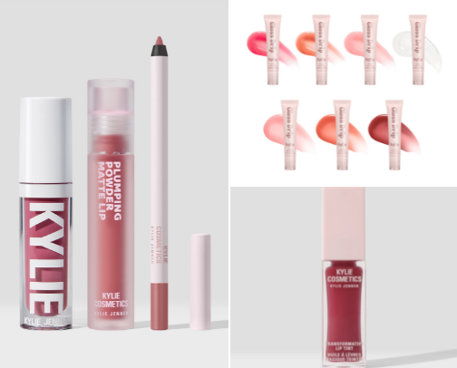 Kylie kardashian cosmetics cover photo collage